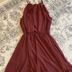 Gorgeous burgundy occasion dress